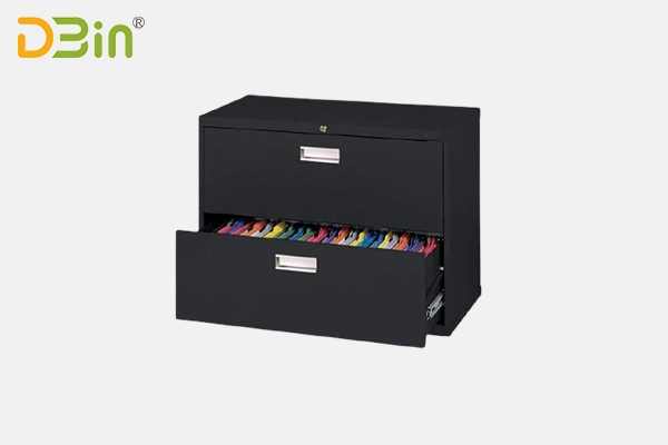 china black 2 drawer lateral filing cabinet for sale